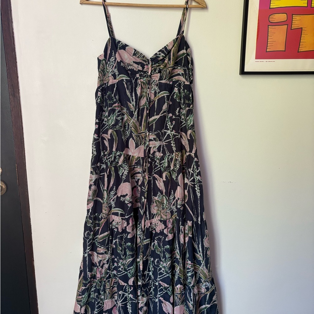 Vineyard Vines Ruched Halter Maxi Dress